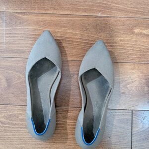 Rothy's Tan and Blue Casual Flats